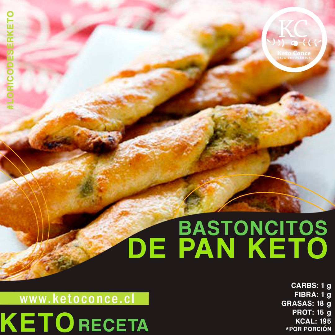 Bastoncitos pan keto