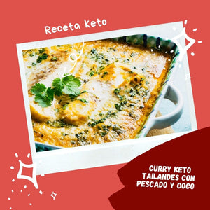 Curry keto tailandés con pescado y coco