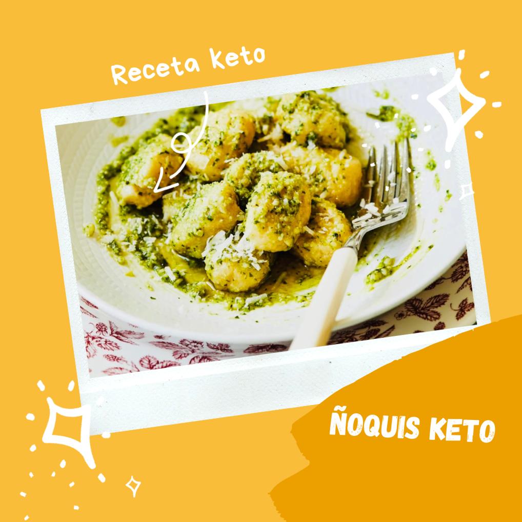 Ñoquis keto con pesto casero de albahaca