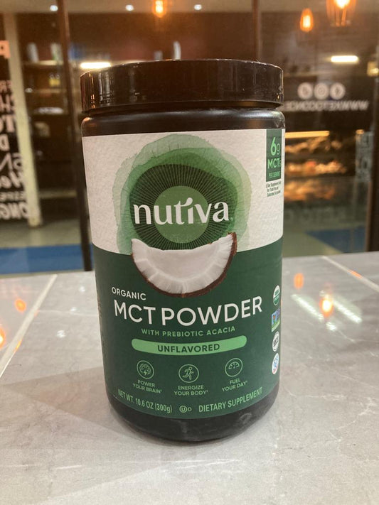 MCT Nutiva organico en polvo sin sabor sabor 300 grs.